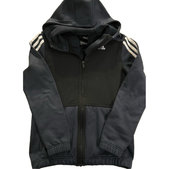 adidas Other - 𝅺ADIDAS Climalite Black-Navy-White Size 11/12 Boy’s Fall Jacket, VGUC